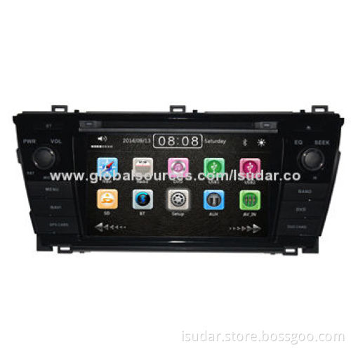In-dash DVD Players for Toyota Corolla 2014 LHD, w/Wi-Fi, 3G, 1080p Video Play,Supports iPhone 5s,7"New